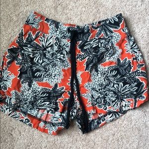 Black and orange shorts